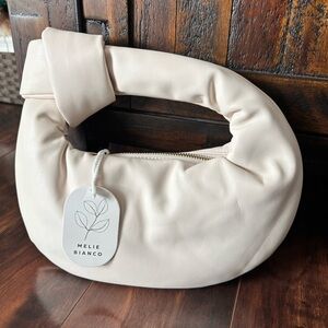 NWT Melie Bianco Soft Cream Hobo Bag